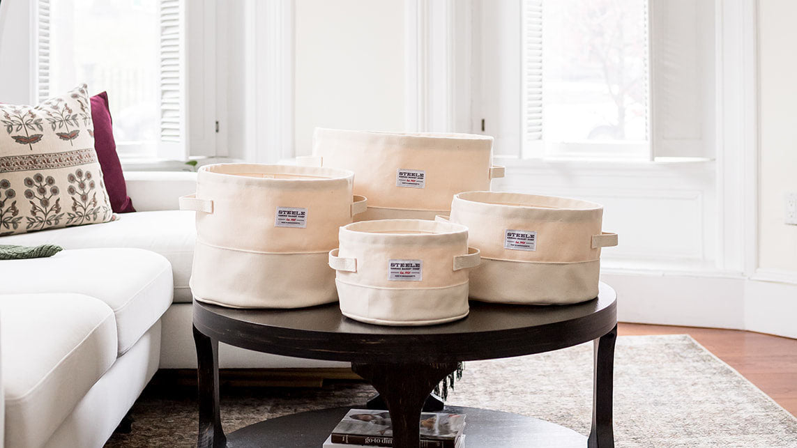 Round Canvas Storage Bins – Steele Canvas Basket Corp – Steele Canvas ...