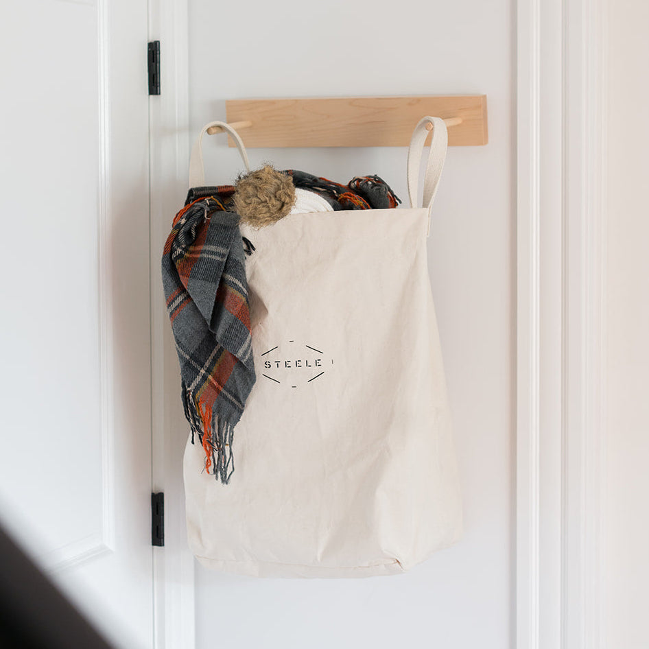 wall mounted laundry bag