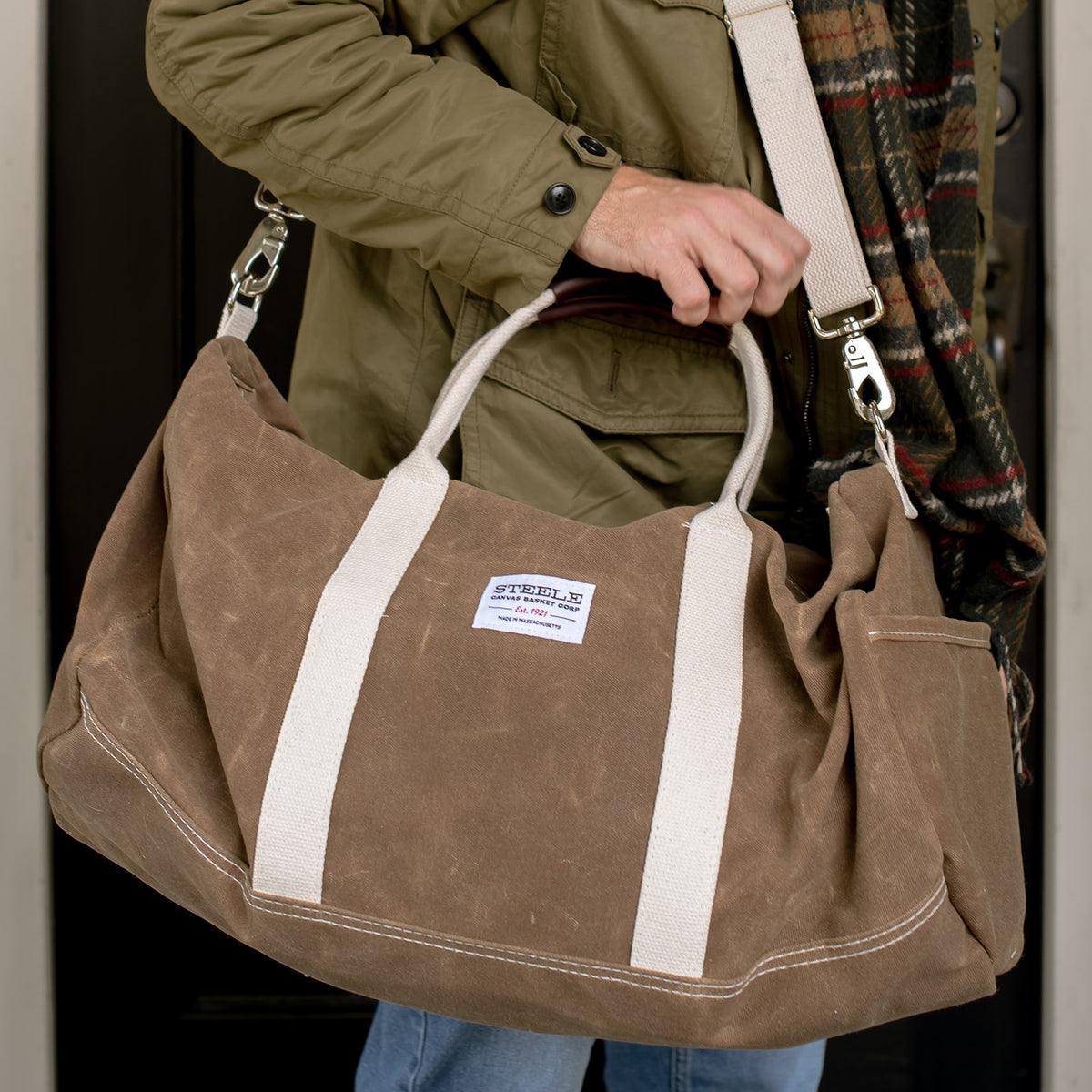 Waxed Canvas Duffle Bag Steele Canvas Basket Steele Canvas Basket Corp