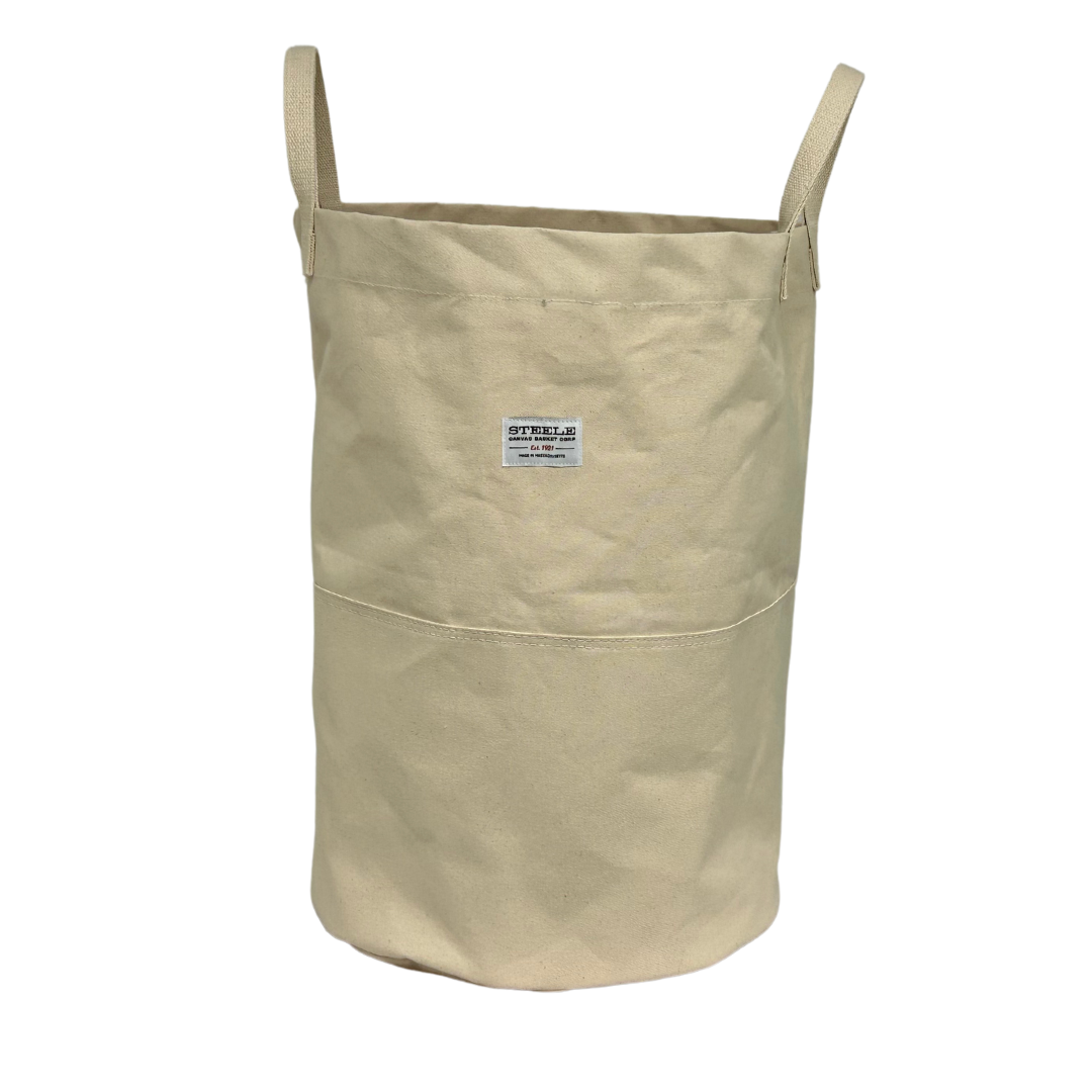 Tall canvas storage bins deals