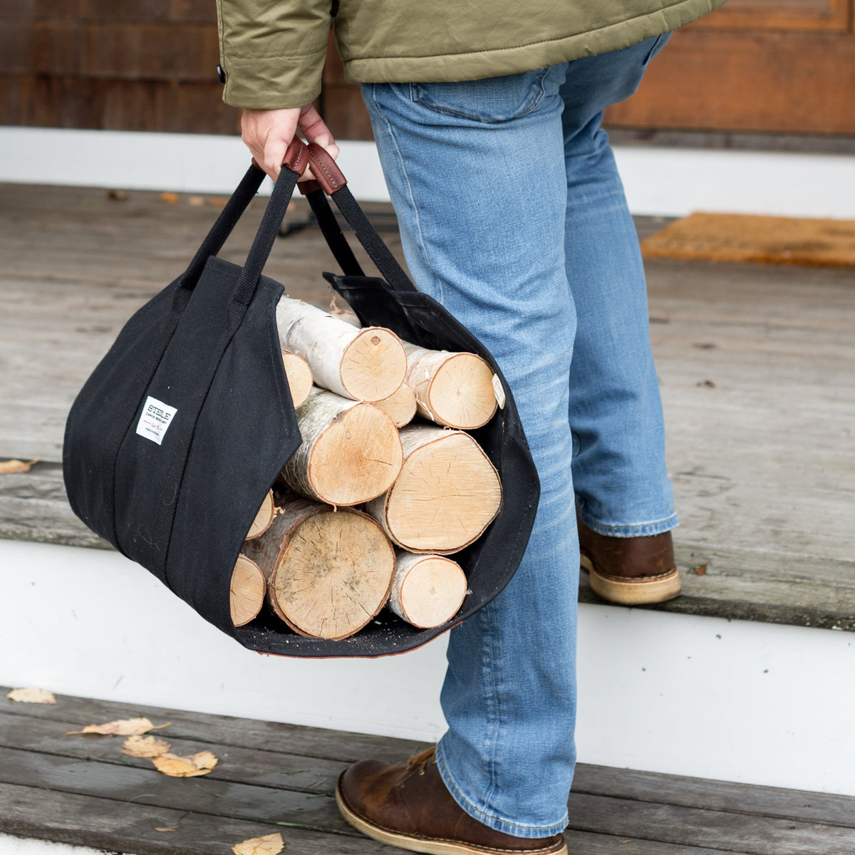 Personalized Canvas Log Carrier – Northwind Supply