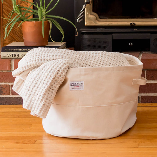 canvas storage basket