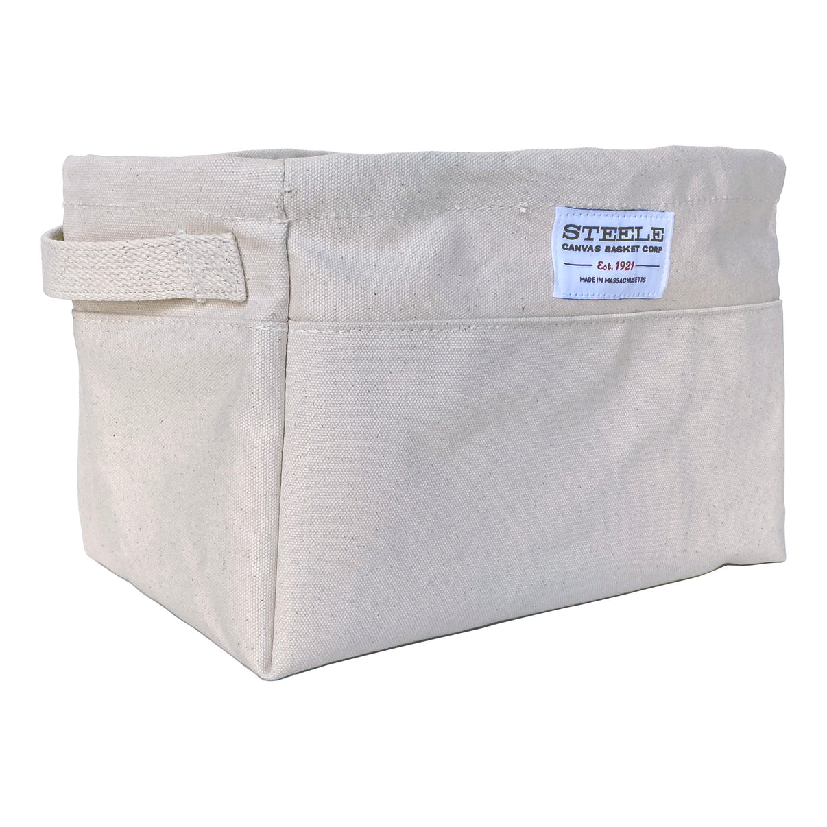 Large Canvas Storage Tote - Flower