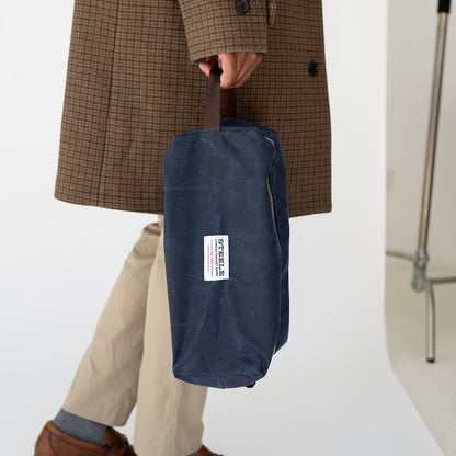 Waxed Canvas Shoe Bag