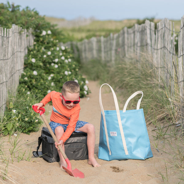 Light Blue Steeletex Beach Tote Basket Corp Basket Corp