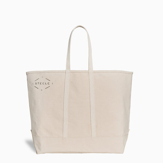 Natural Canvas Tote Bag - Large