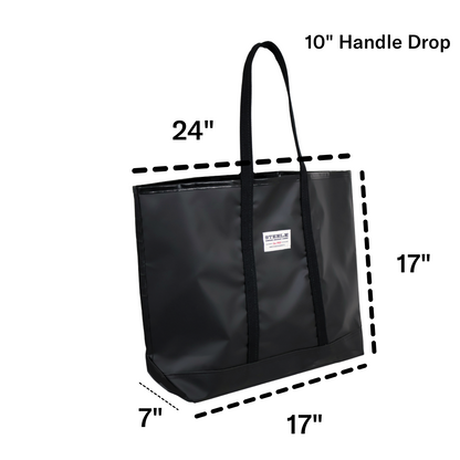Black Steeletex Beach Tote