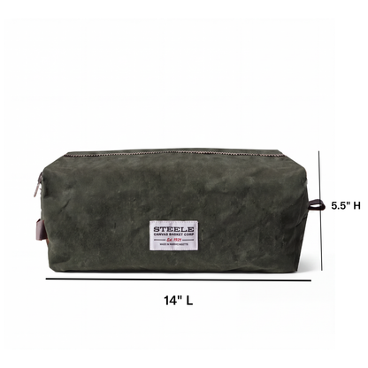 Waxed Canvas Shoe Bag