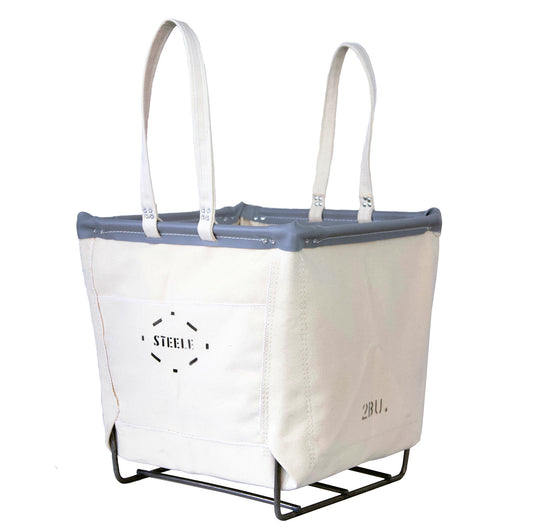 Canvas Wood Basket - 2 Bu